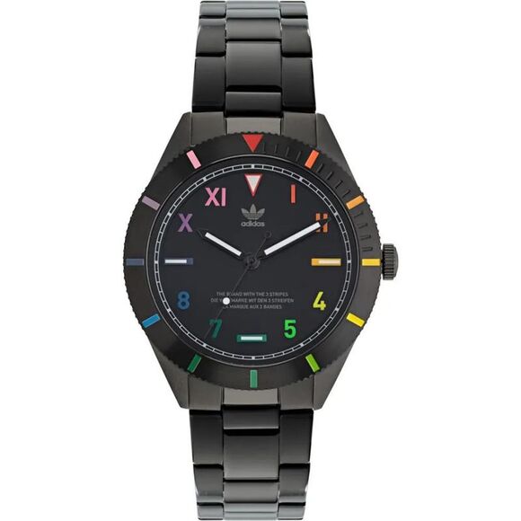 Adidas Process SP1 Black Rainbow Watch Unisex Black Unisex Watches